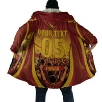 Custom Spain Football Cloak Raging Bull Golden Trophy Fans Banner