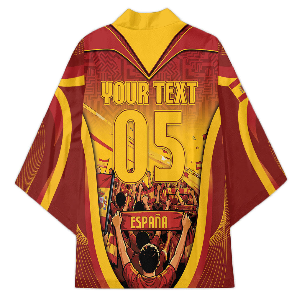 Custom Spain Football Kimono Raging Bull Golden Trophy Fans Banner