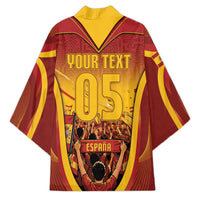 Custom Spain Football Kimono Raging Bull Golden Trophy Fans Banner