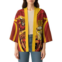Custom Spain Football Kimono Raging Bull Golden Trophy Fans Banner