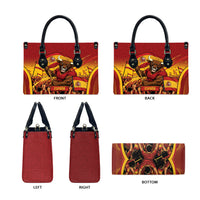 Spain Football Leather Bag Raging Bull Golden Trophy Fans Banner