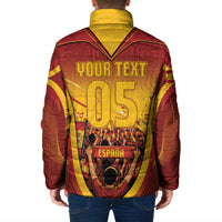 Custom Spain Football Padded Jacket Raging Bull Golden Trophy Fans Banner