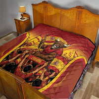 Spain Football Quilt Raging Bull Golden Trophy Fans Banner