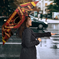 Spain Football Umbrella Raging Bull Golden Trophy Fans Banner