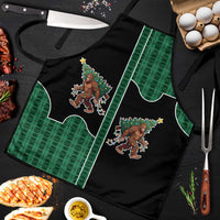 Western Yoke Apron Bigfoot Xmas Cowboy Style - Wonder Print Shop