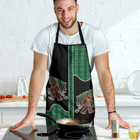 Western Yoke Apron Bigfoot Xmas Cowboy Style - Wonder Print Shop