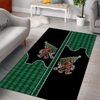 Western Yoke Area Rug Bigfoot Xmas Cowboy Style - Wonder Print Shop