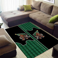 Western Yoke Area Rug Bigfoot Xmas Cowboy Style - Wonder Print Shop