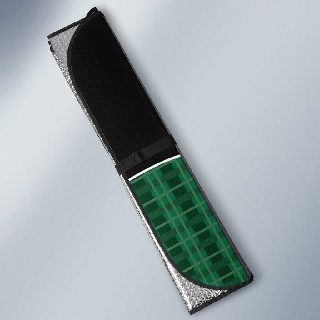 Western Yoke Auto Sun Shade Bigfoot Xmas Cowboy Style - Wonder Print Shop