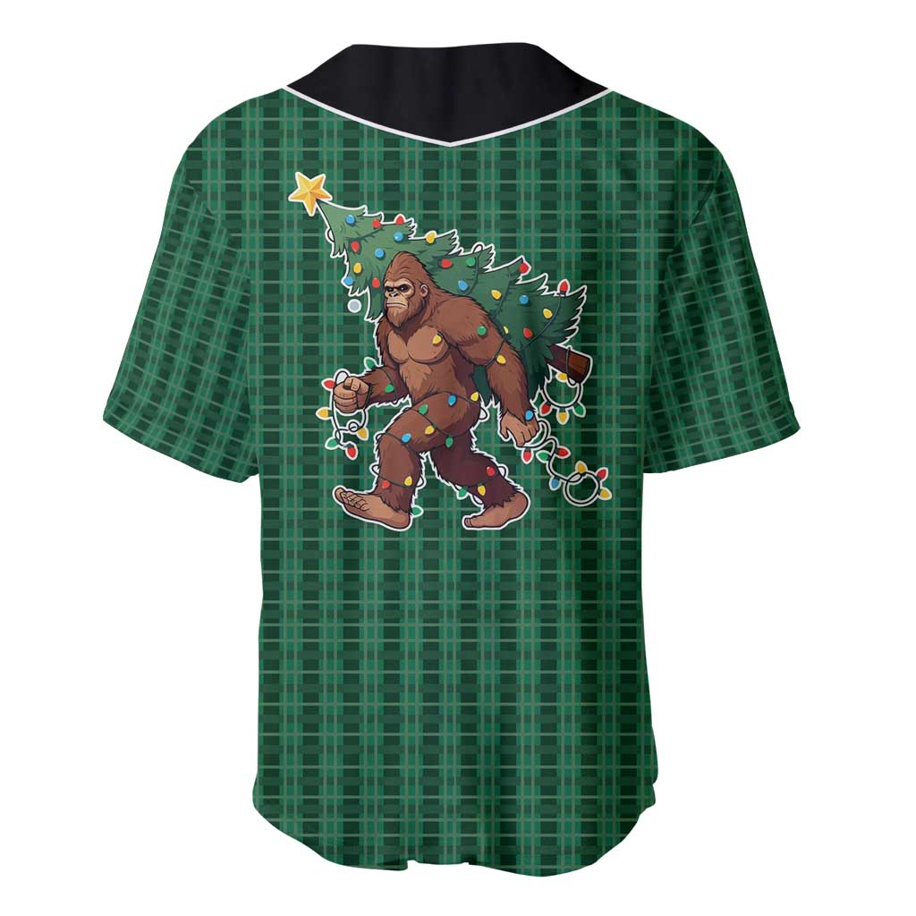 Western Yoke Baseball Jersey Bigfoot Xmas Cowboy Style - Wonder Print Shop