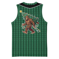 Western Yoke Basketball Jersey Bigfoot Xmas Cowboy Style - Wonder Print Shop