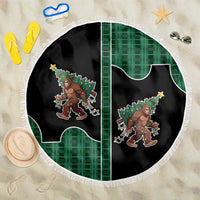Western Yoke Beach Blanket Bigfoot Xmas Cowboy Style - Wonder Print Shop