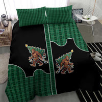 Western Yoke Bedding Set Bigfoot Xmas Cowboy Style - Wonder Print Shop