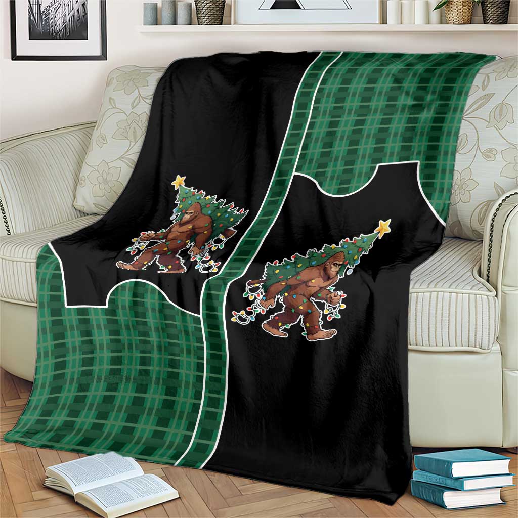 Western Yoke Blanket Bigfoot Xmas Cowboy Style - Wonder Print Shop
