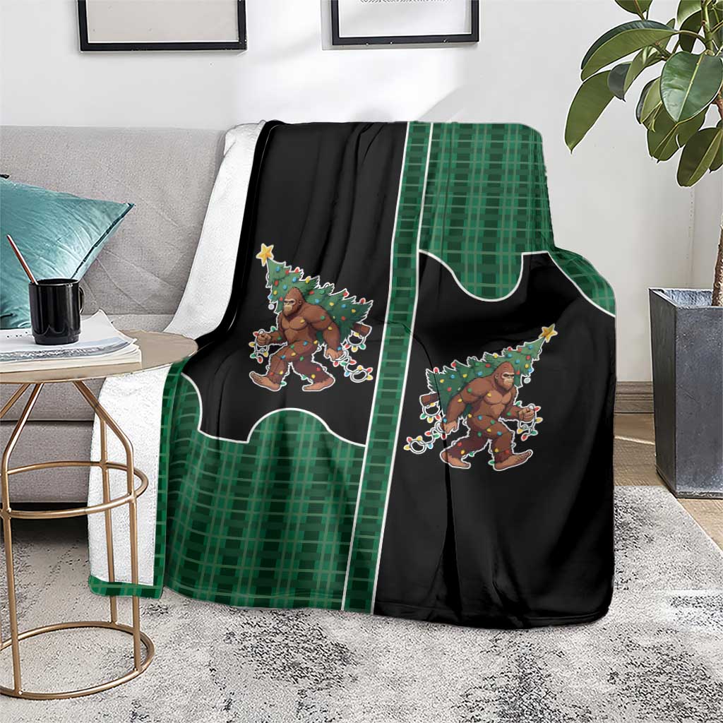Western Yoke Blanket Bigfoot Xmas Cowboy Style - Wonder Print Shop