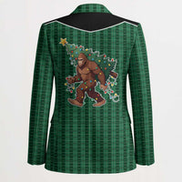 Western Yoke Blazer Bigfoot Xmas Cowboy Style - Wonder Print Shop