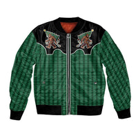 Western Yoke Bomber Jacket Bigfoot Xmas Cowboy Style - Wonder Print Shop