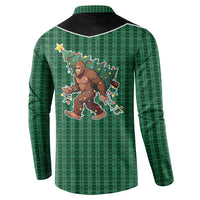 Western Yoke Button Sweatshirt Bigfoot Xmas Cowboy Style - Wonder Print Shop