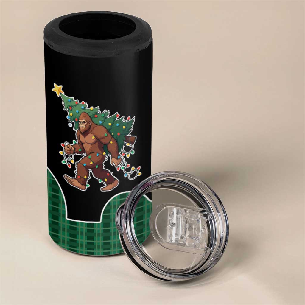 Western Yoke 4 in 1 Can Cooler Tumbler Bigfoot Xmas Cowboy Style - Wonder Print Shop