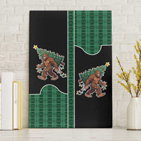 Western Yoke Canvas Wall Art Bigfoot Xmas Cowboy Style - Wonder Print Shop