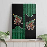 Western Yoke Canvas Wall Art Bigfoot Xmas Cowboy Style - Wonder Print Shop