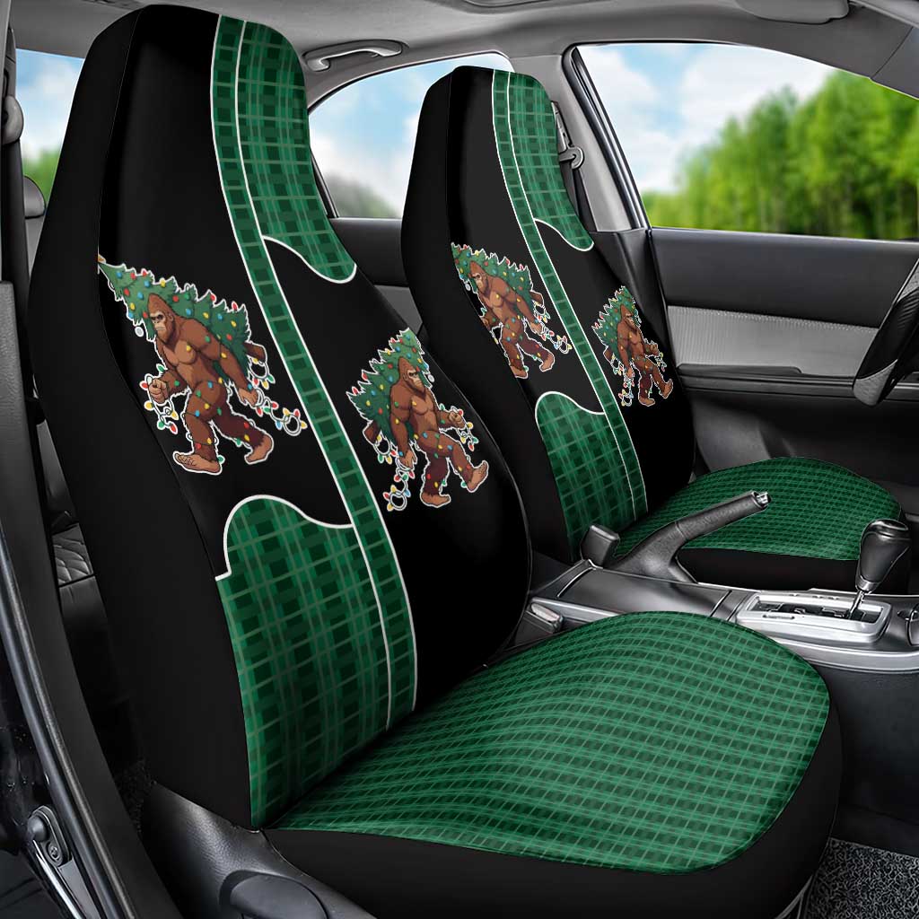 Western Yoke Car Seat Cover Bigfoot Xmas Cowboy Style - Wonder Print Shop