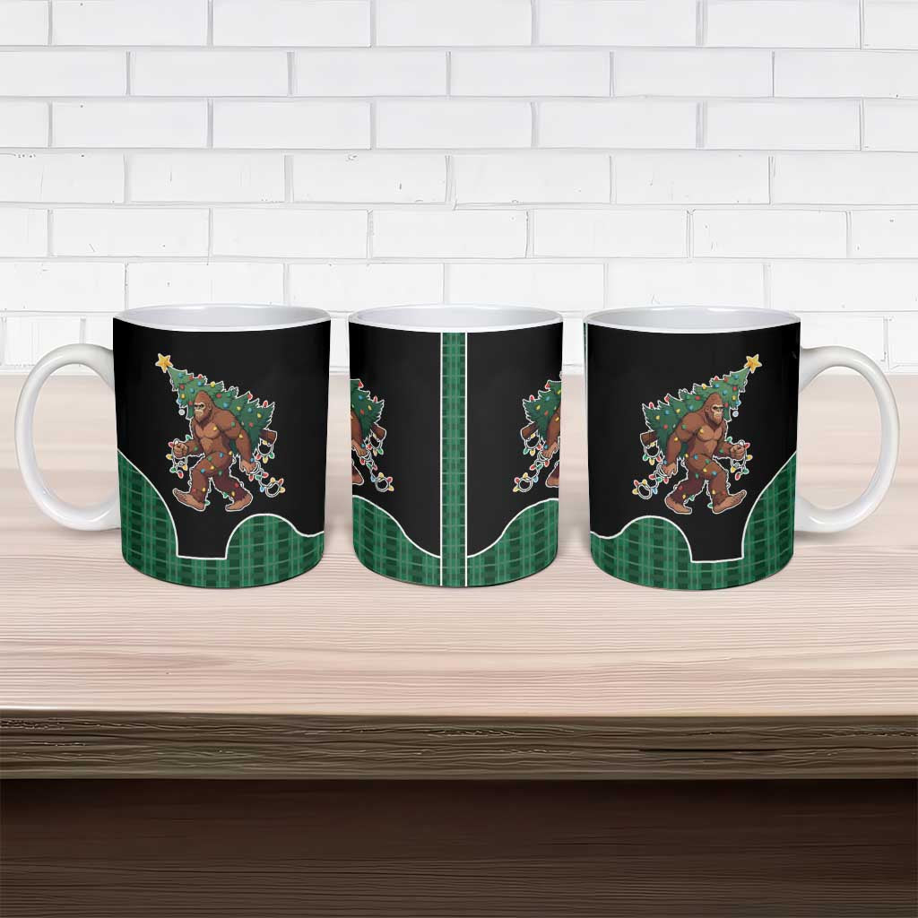 Western Yoke Ceramic Mug Bigfoot Xmas Cowboy Style - Wonder Print Shop