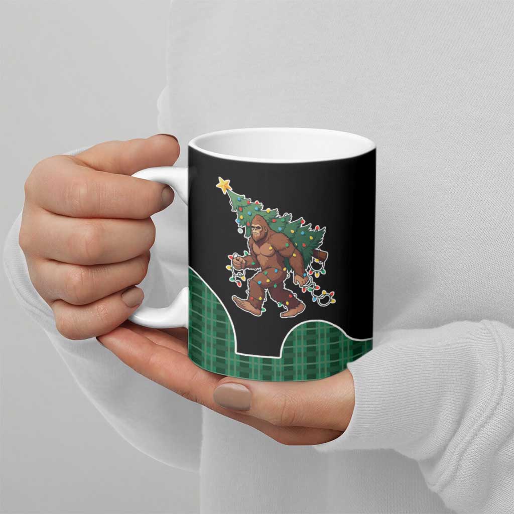 Western Yoke Ceramic Mug Bigfoot Xmas Cowboy Style - Wonder Print Shop