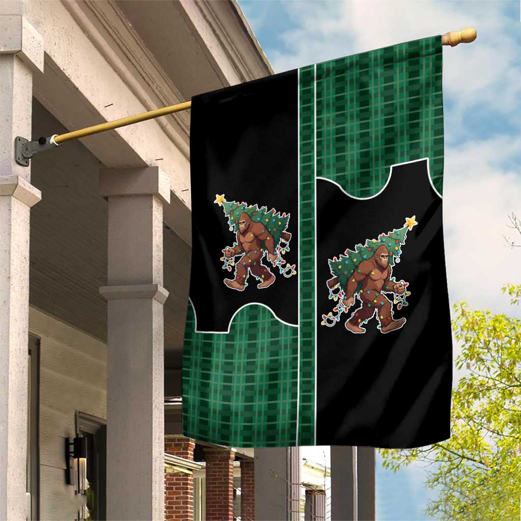 Western Yoke Garden Flag Bigfoot Xmas Cowboy Style - Wonder Print Shop