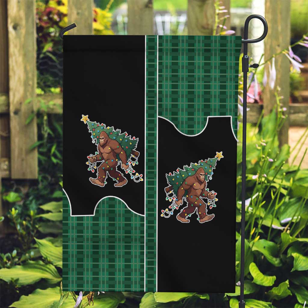 Western Yoke Garden Flag Bigfoot Xmas Cowboy Style - Wonder Print Shop