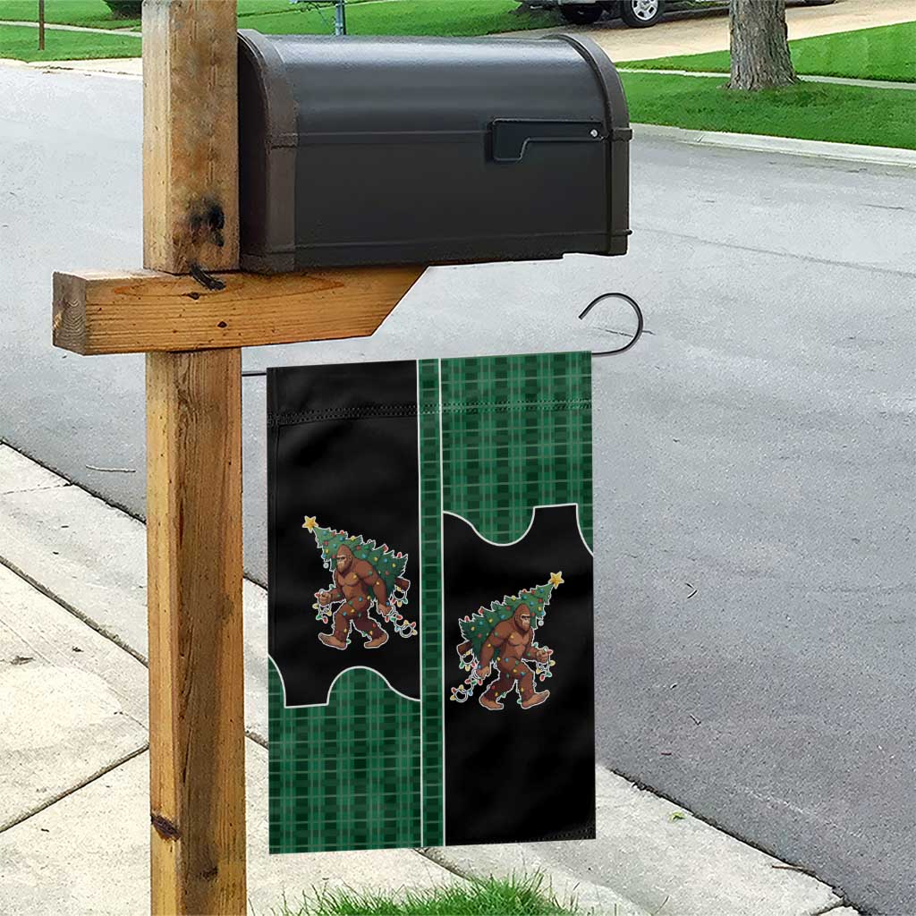 Western Yoke Garden Flag Bigfoot Xmas Cowboy Style - Wonder Print Shop