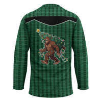 Western Yoke Hockey Jersey Bigfoot Xmas Cowboy Style - Wonder Print Shop