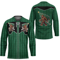 Western Yoke Hockey Jersey Bigfoot Xmas Cowboy Style - Wonder Print Shop