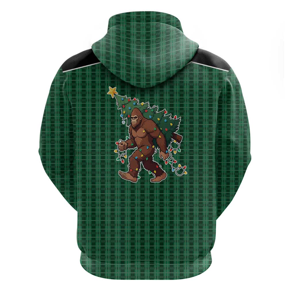 Western Yoke Hoodie Bigfoot Xmas Cowboy Style - Wonder Print Shop