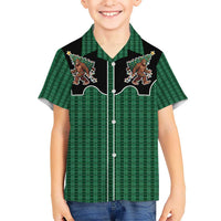 Western Yoke Kid Hawaiian Shirt Bigfoot Xmas Cowboy Style - Wonder Print Shop