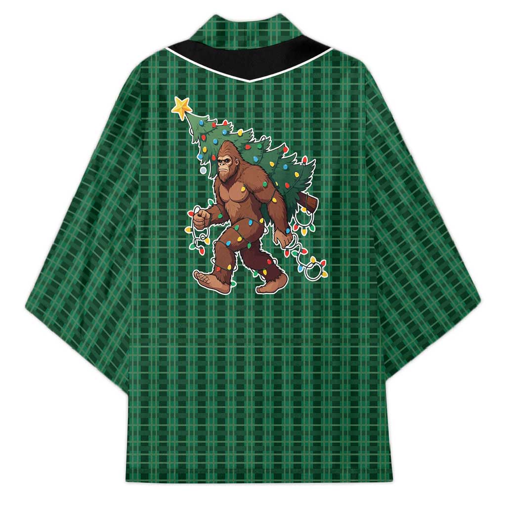 Western Yoke Kimono Bigfoot Xmas Cowboy Style - Wonder Print Shop