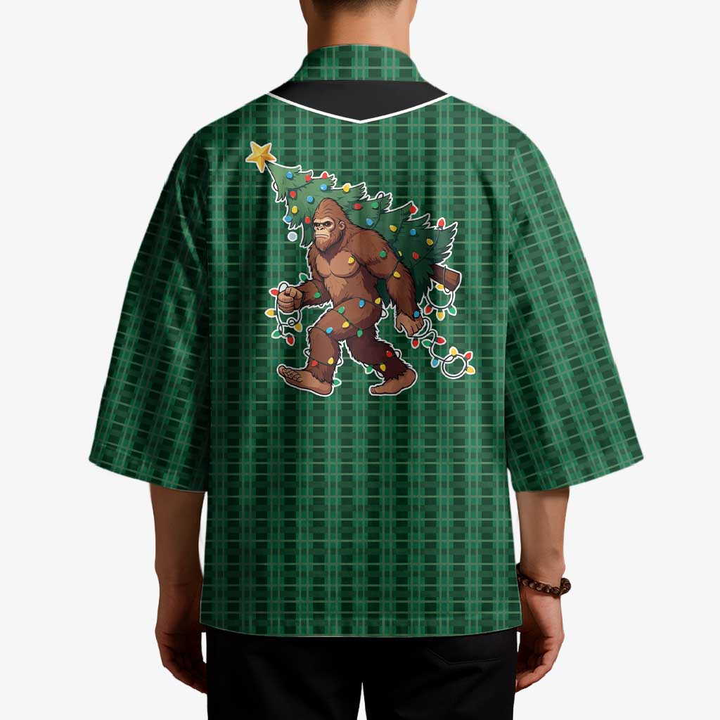 Western Yoke Kimono Bigfoot Xmas Cowboy Style - Wonder Print Shop