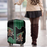 Western Yoke Luggage Cover Bigfoot Xmas Cowboy Style - Wonder Print Shop
