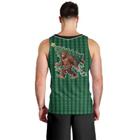 Western Yoke Men Tank Top Bigfoot Xmas Cowboy Style - Wonder Print Shop