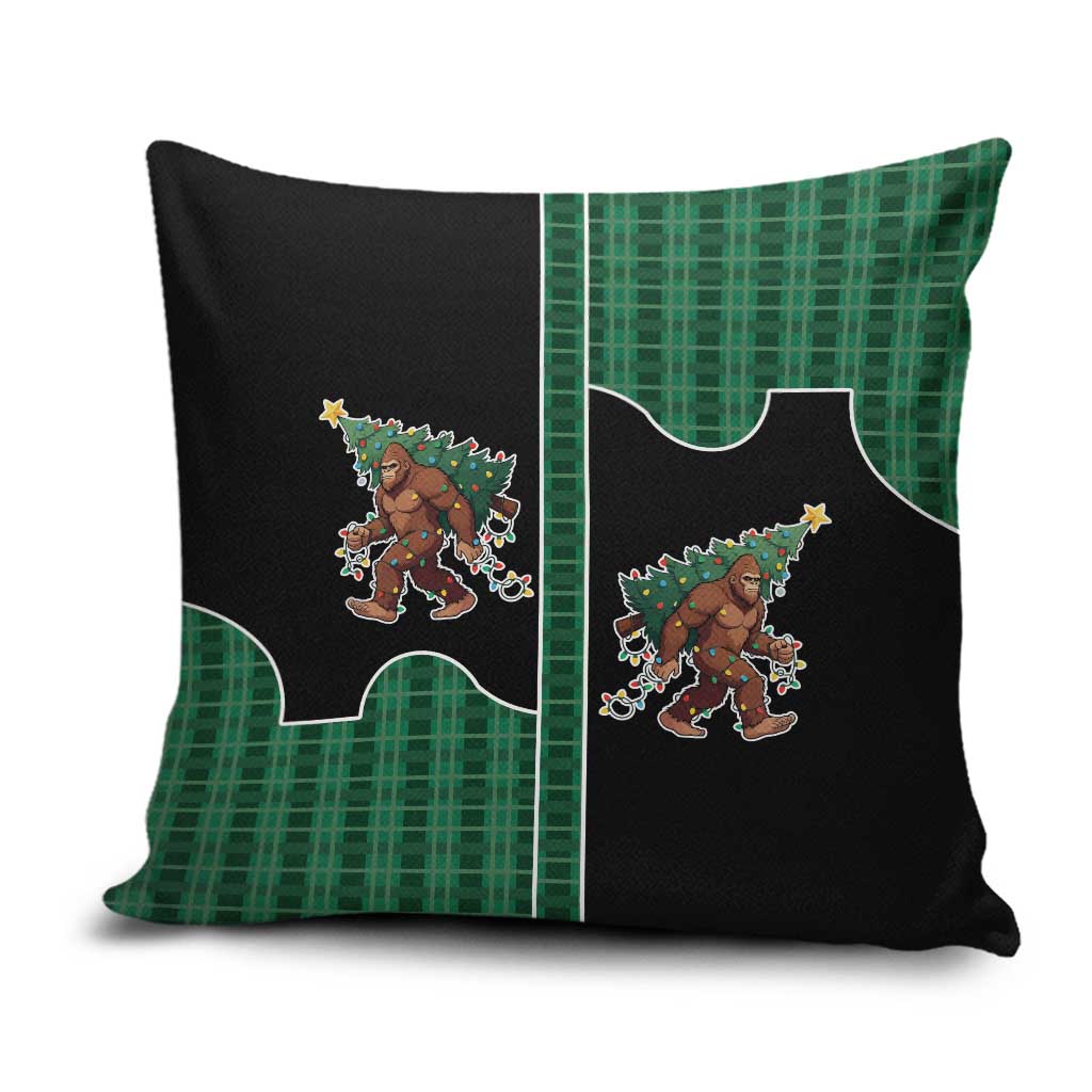 Western Yoke Pillow Cover Bigfoot Xmas Cowboy Style - Wonder Print Shop