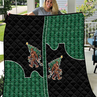 Western Yoke Quilt Bigfoot Xmas Cowboy Style - Wonder Print Shop