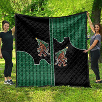 Western Yoke Quilt Bigfoot Xmas Cowboy Style - Wonder Print Shop