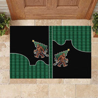 Western Yoke Rubber Doormat Bigfoot Xmas Cowboy Style - Wonder Print Shop