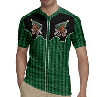 Western Yoke Rugby Jersey Bigfoot Xmas Cowboy Style - Wonder Print Shop