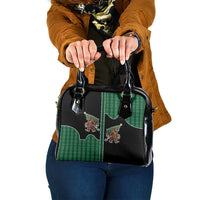 Western Yoke Shoulder Handbag Bigfoot Xmas Cowboy Style - Wonder Print Shop