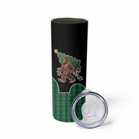 Western Yoke Skinny Tumbler Bigfoot Xmas Cowboy Style - Wonder Print Shop