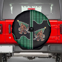 Western Yoke Spare Tire Cover Bigfoot Xmas Cowboy Style - Wonder Print Shop