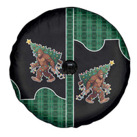 Western Yoke Spare Tire Cover Bigfoot Xmas Cowboy Style - Wonder Print Shop