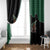 Western Yoke Window Curtain Bigfoot Xmas Cowboy Style - Wonder Print Shop