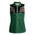 Western Yoke Women Sleeveless Polo Shirt Bigfoot Xmas Cowboy Style - Wonder Print Shop